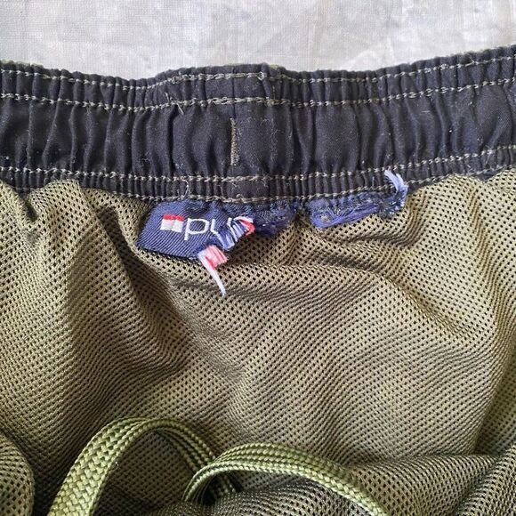 Puritan men XL pull on swim trunks w/elastic drawstring waist olive green - Picture 5 of 10